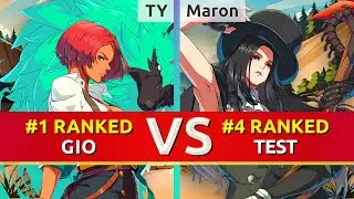 GGST ▰ TY (#1 Ranked Giovanna) vs Maron (#4 Ranked Testament). High Level Gameplay