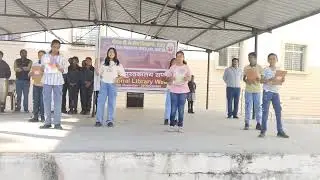 BOOK SONG  on national book day in KV CHATRA