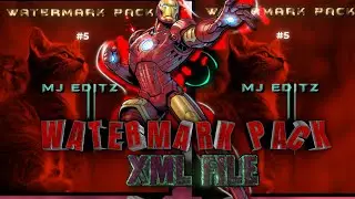 FREE Ae WATERMARK PACK With XML in AM || Alight motion packs || #alightmotion #tutorial 