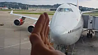 Полет на гигантском Боинге 747-400 в Сочи. Авиакомпания 
