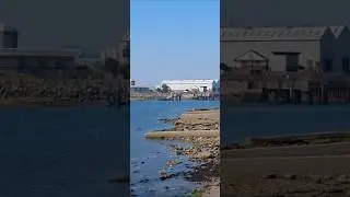 HARTLEPOOL HEADLAND DURING THE RECENT HEATWAVE .