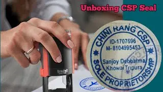 CSP Shop ni Rubber stamp || Self inking  stamp || Sanjoy Debbarma 