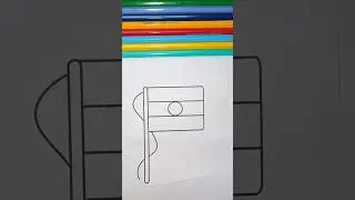 India Flag drawing for beginners step by step #viral #drawing