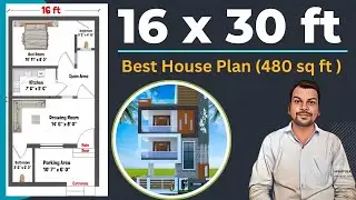 16 x 30 House Plan | 16x30 House Design | 16x30 Ghar ka Naksha | East Facing House Plan