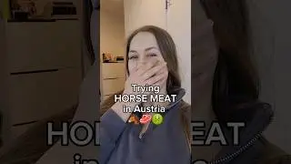 Trying HORSE MEAT in Austria