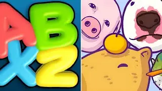 Satisfying Mobile Gameplay 2024 - Letter Chain: Word Merge vs Merge Fellas / All Levels