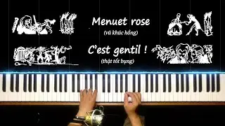 Methode Rose Page #58 & #59 - Menuet Rose et C'est Gentil | Piano online Level 4 #pianolessons