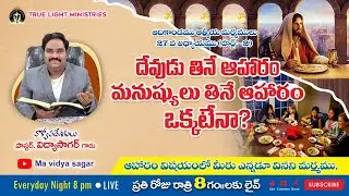దేవుడు తినే ఆహారంమనుష్యులు తినే ఆహారం ఒక్కటేనా ?#mavidyasagar#lentdayslive#vidyasagarlive#dailyword#