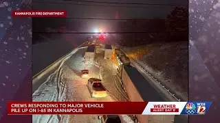 Hundreds of drivers stuck on I-85 for nearly five hours after snow storm in North Carolina