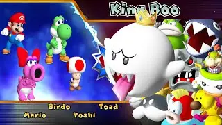 Mario Party 9 Boss Rush Toad vs Yoshi vs Birdo vs Mario