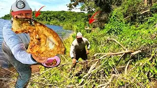 Se acampar com um frito desse não da vontade de ir embora. Pesca caipira de muito peixes.