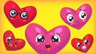 Five Little Monkeys Jumping on the Bed | 5 Little Cute Hearts by Luke & Mary
