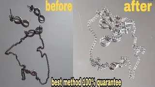 how to clean silver jewelry at home |easiest way to clean silver