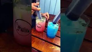 Injector drink #Burgerstreak #trendingdrink #foodlover #blueocean #watermelon