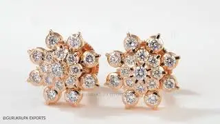 Gurukrupa 22K Diamond Sheen Tops | Close Setting Diamond Jewellery Manufacturing in India