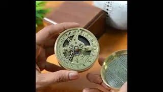 Personalized Brass Sundial Compass Gift &ndash; Custom Engraved Anniversary Keepsake #compass #gift