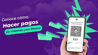 Ya puedes pagar y cobrar hasta sin internet con Deuna 💜📱