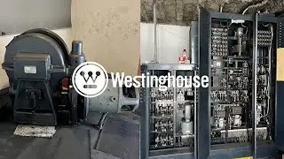 INSANE 1961 Westinghouse Traction Freight Elevator Machine Room