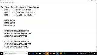 27. Time Intelligence Functions in DAX Power BI