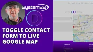 Divi Supreme Modules Toggle Contact Form To Live Google Map 👍