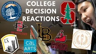 COLLEGE DECISION REACTIONS 2020 (Stanford, CSU, Cal Arts, + more)