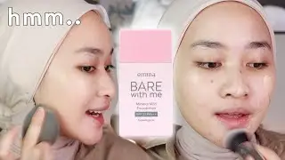 Emina Bare With Me Mineral Mild Foundation First Impression | Kiara Leswara