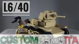 CARRO ARMATO LEGO:  L6/40 CUSTOM KIT - CUSTOMBRICKITA