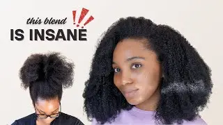 FLIP OVER SEW IN USING CHEAP 4C CURLY HAIR FROM ALIEXPRESS | AFRO KINKY 4C BUNDLES