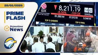 Primetime Flash - Isu Reshuffle Menguat, IHSG Anjlok & Update Pencarian Korban Longsor