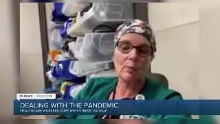 Healthcare workers cope with stress fatigue
