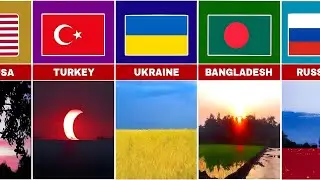 Countries Flags In Nature 
