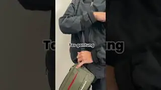 Tas Selempang Pria Multifungsi dengan 3 model JUTSU #tasselempangpria #handbag #clutchbag #slingbag
