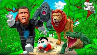 Franklin & Shinchan Escape the SCARY ZOO 😱🔥| GTA 5 Malayalam