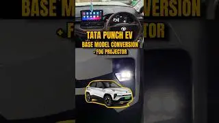 TATA PUNCH EV - Base Model Conversion + Fog Projector #afto #coimbatore #tatapunch #tatapunchev #car