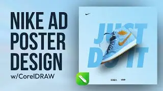 Best Nike AD Poster Design | CorelDRAW Tutorial