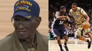 Spurs Honor Richard Overton 110 Years Oldest Living WWII Vet!