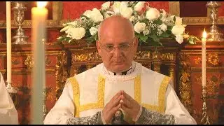 Primera misa solemne del nuevo sacerdote marchenero,  Rvdo. D. Francisco José Duarte