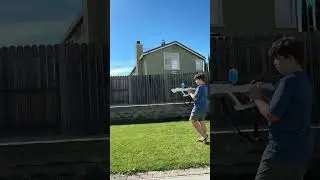 XL Gel blaster being shot in slow motion (4K)!