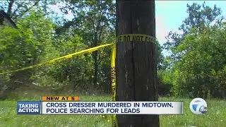 Poilce search for suspects in cross dresser murder