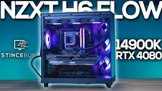 NZXT H6 FLOW RGB w/ 14900k + RTX 4080 PC BUILD!