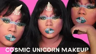 Cosmic Unicorn Makeup  | Day 9 of Glam & Gore ✨🦄🌌