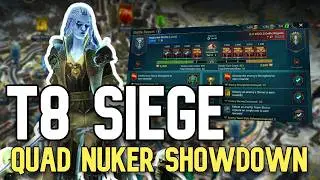 T8 Siege: FOUR NUKERS ONE TEAM  | RAID: Shadow Legends