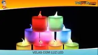 Velas LED que mudam de cor - TrazPraCa