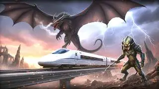 Predator vs Dragon &ndash; Ultimate Fire vs Hunter Battle  Epic Monster Fight