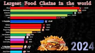 World&rsquo;s Biggest Fast Food Chains Over Time (1960&ndash;2025) 🍟 #data #ai