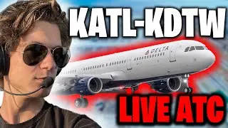 MSFS Live | IFR CHAOS DETROIT | Delta A320 KATL ✈️ KDTW | VATSIM Flight DAL1097