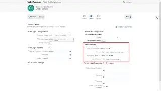 Creating an Oracle Java Cloud Service Instance