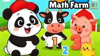 Детская математическая ферма BabyBus 🐷 | Обучающая песенка про счет чисел