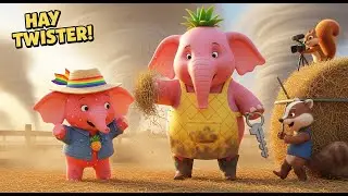 Real Farm Elephant 🚜🌪️ DUST DEVIL HITS! Sweetie&rsquo;s Hay Flies &ndash; Twister!