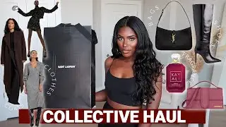 *HUGE* COLLECTIVE HAUL: YSL, JACQUEMES, NA-KD, TARGET, H&M, & MORE | DESIGNMAS DAY 2 | iDESIGN8
